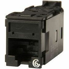 Ortronics Clarity High Density Jack (HDJ) CAT6, T568A/B, Black, 25 Pack