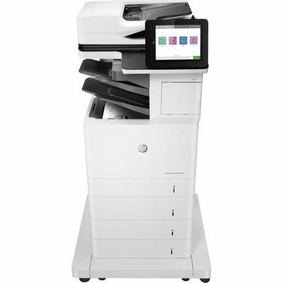 HP LaserJet Enterprise M634z Laser Multifunction Printer-Monochrome-Copier/Fax/Scanner-55 ppm Mono Print-1200x1200 dpi Print-Automatic Duplex Print-300000 Pages-2300 sheets Input-600 dpi Optical Scan-Wireless LAN-Mopria-Wi-Fi Dire
