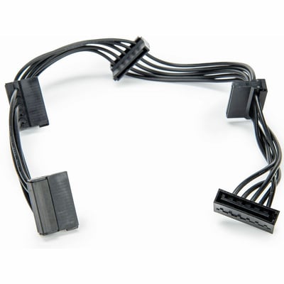 15.7IN - 4X SATA POWER SPLITTER POWER SPLITTER ADAPTER CABLE -BLACK