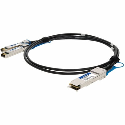 AddOn Cisco Compatible 20GBase-CU QSFP+ to 2xSFP+ Direct Attach Cable (Passive Twinax, 1m)