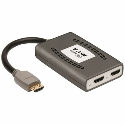 Tripp Lite by Eaton 2-Port HDMI Splitter - HDMI 2.0, 4K @ 60 Hz, 4:4:4, Multi-Resolution Support, HDR, HDCP 2.2, USB Powered, TAA
