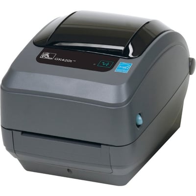 Zebra GK420t Desktop Direct Thermal/Thermal Transfer Printer - Monochrome - Label Print - Fast Ethernet - USB