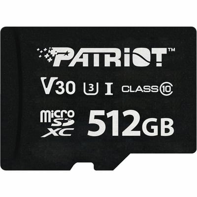 PATRIOT VX SERIES 512GB MICRO SDXC V30 W/O ADAPTER