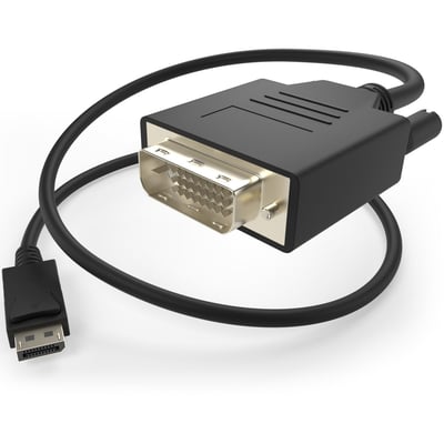 6FT DISPLAYPORT MALE - DVI-D DUAL LINK 24+1 MALE CABLE WILL ALLOW YOU TO CONNECT