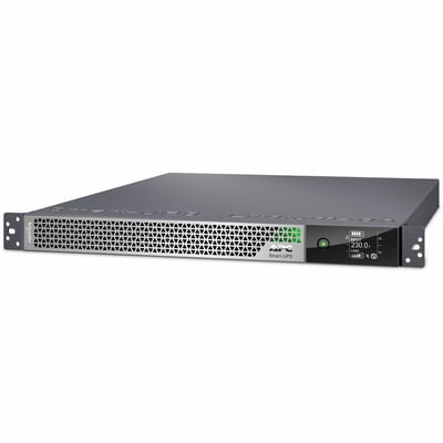 APC Smart-UPS Ultra On-Line, 2200VA, Lithium-ion, Rack/Tower 1U, 208/230V, 3x C13, 2x C19 IEC outlets, Network Card, Extended runtime, W/rail kit