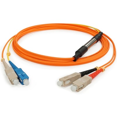AddOn 1m SC to SC OM2 & OS1 Duplex OFNR (Riser-Rated) Fiber Mode Conditioning Cable