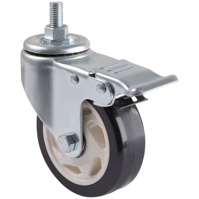 Tripp Lite by Eaton Locking Caster Kit for Rolling TV/Monitor Carts - Heavy Duty Swivel 4 in. Diameter 4 Casters