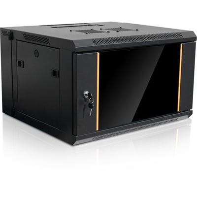 Claytek 6U 550mm Depth Swing-out Wallmount Server Cabinet with 1U Cover Plate