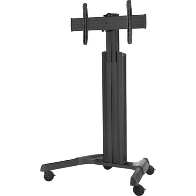 LPAUB, LARGE FUSION MANUAL HEIGHT ADJUSTABLE MOBILE AV CART - THIS MOBILE FUSION