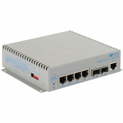 10/100/1000 4XRJ-45 POE SWITCH 60W BT MGT 1G 2XSFP -40 TO 75C DC