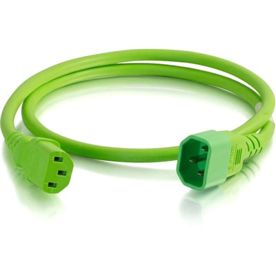 POWER CORD - LEFT CONNECTOR TYPE: C14 - RIGHT CONNECTOR TYPE: C13 - 6FEET LENGTH