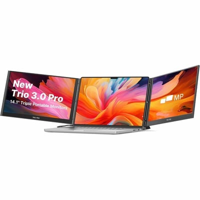 MOBILE PIXELS TRIO 3 PRO 14IN 2K QHD  DUAL LCD PORTABLE MONITORS/