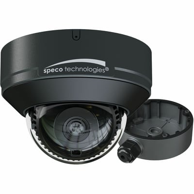 4MP INTENSIFIER AI IP DOME CAMERA WITH JUNCTION BOX, 2.8MM FIXED LENS, NDAA