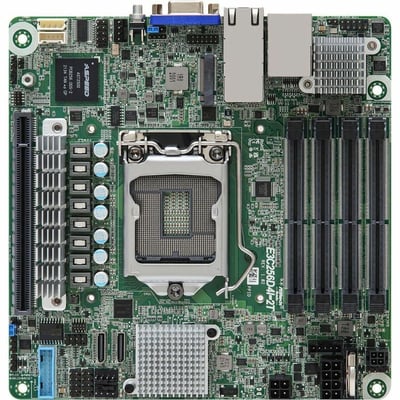 ASROCK RACK E3C256D4I-2T MINI-ITX SERVER MOTHERBOARD SINGLE SOCKET H5 (LGA1200)