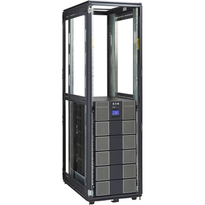 Eaton 9PXM 20kVA 18kW 208-240V N+1 Modular Scalable Online Double-Conversion UPS, Hardwired Input, 8x 5-20R, 2 L6-30R, 2 L6-20R, 2 L14-30R Outlets, 21U