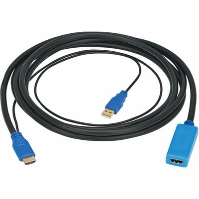 HDMI EXTENSION CABLE W ACTIVE SIGNAL BOOSTER/REPEATER M/F 8K 15FT