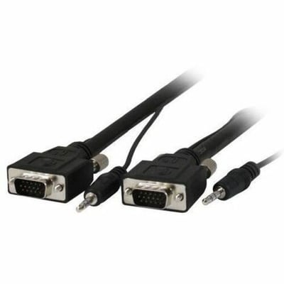 Comprehensive Pro AV/IT Series VGA w/Audio HD15 pin Plug to Plug Cable 25ft