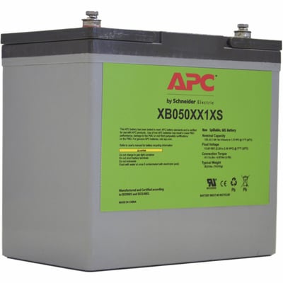 SmartUPS Industrial Battery 50Ah 12VDC Extended Temperature Shelf Mount