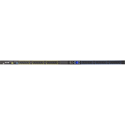 Eaton Metered Input rack PDU, 0U, L6-30P input, 5.76 kW max, 200-240V, 24A, 10 ft cord, Single-phase, Outlets: (36) C13 Outlet grip, (6) C19 Outlet grip
