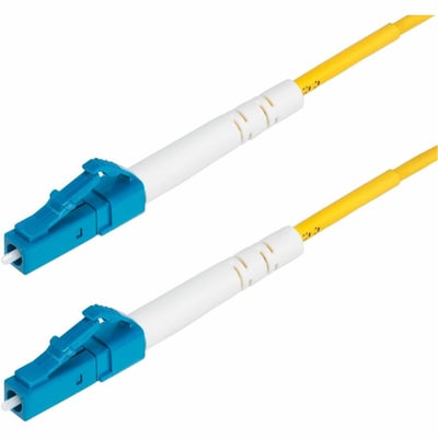 StarTech.com 5m (16.4ft) LC to LC (UPC) OS2 Single Mode Simplex Fiber Optic Cable, 9/125m, 40G/100G, LSZH Fiber Patch Cord