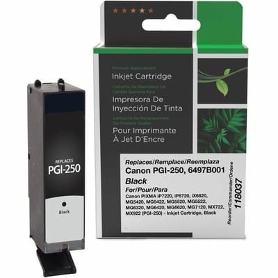 Clover Imaging Remanufactured Black Ink Cartridge for Canon PGI-250 (6497B001)