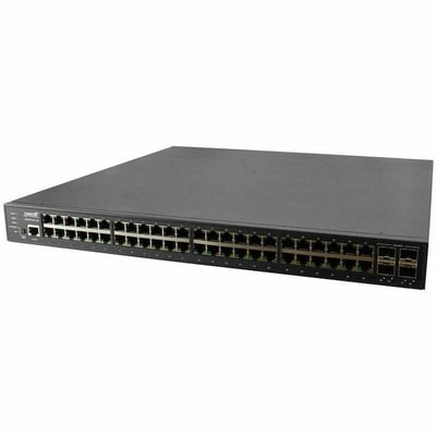 48-PORT GIGABIT POE+ WITH (4) 1G/10G SFP+ SINGLE AC P/S MODULAR
