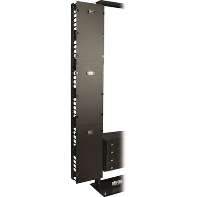 VERTICAL CABLE MANGER 6 FEET OPENFRAME RACK 12IN WD FINGER DUCT