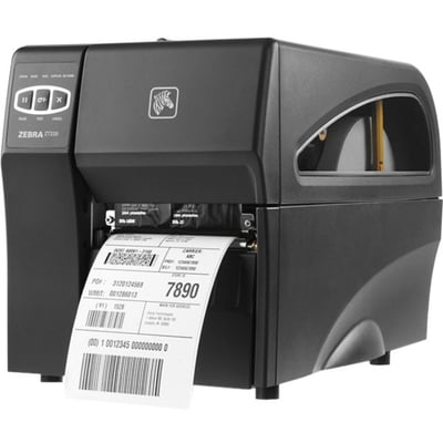 Zebra ZT220 Industrial Direct Thermal Printer - Monochrome - Label Print - Fast Ethernet - USB - Serial