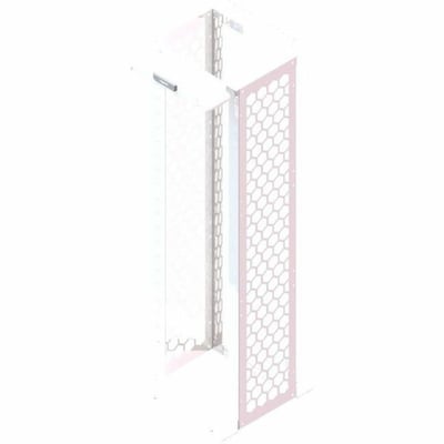 Ortronics MM20 Channel Rack, 16.25" deep, 7 ft, 45 RU, tapped, White