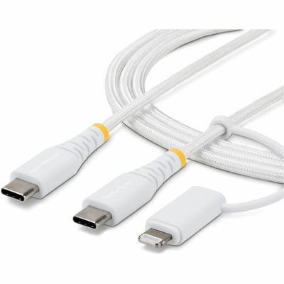 2-IN-1 USB-C CHARGING CABLE LIGHTNING/USB-C FOR IPHONE/ANDROID