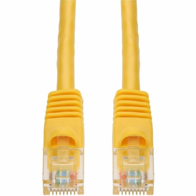 AddOn 35ft Yellow CAT 6 Plenum-Rated Ethernet Cable Snagless Bubble Boot RJ-45 M/M