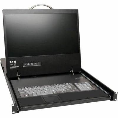 Tripp Lite by Eaton NetCommander 8-Port Cat5 KVM over IP Switch - 19 in. LCD 1 Remote + 1 Local User 1U Rack-Mount