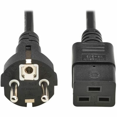 EU COMP POWER CORD SCHUKO C19 16A 250V 2.5 M (8.2 FT.) BLACK
