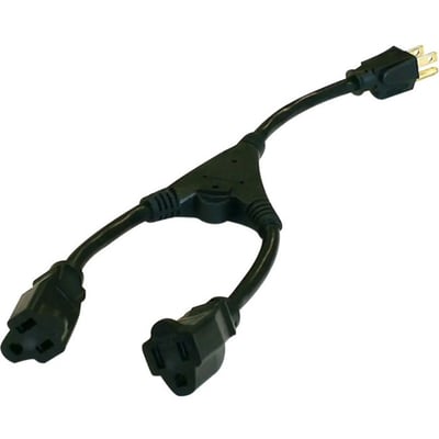 CORD SPLITTER CABLE - 14IN - BLACK