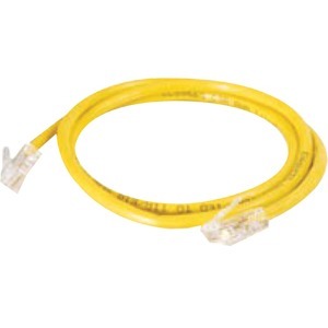 Quiktron Q-Series Patch Cords, Cat6, Non-Booted, Yellow, 1 ft