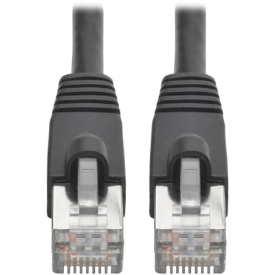 Tripp Lite by Eaton Cat6a 10G Snagless Shielded STP Ethernet Cable (RJ45 M/M) PoE Black 12 ft. (3.66 m)