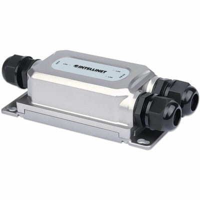 INTELLINET NETWORK SOLUTIONS 2-PORT OUTDOOR VANDALPROOF GIGABIT ULTRA POE EXTEND