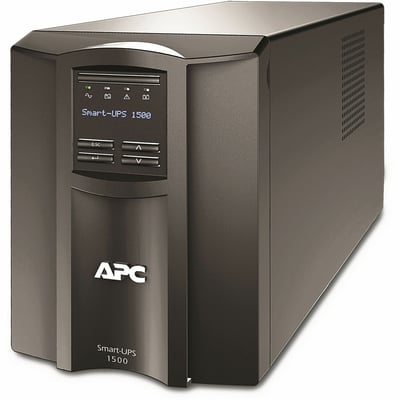 APC Smart-UPS, Line Interactive, 1500VA, Tower, 120V, 8x NEMA 5-15R outlets, SmartConnect Port+SmartSlot, AVR, LCD [TAA]