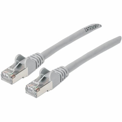 CAT6A S/FTP NETWORK PATCH CABLE, 7 FT., GRAY
