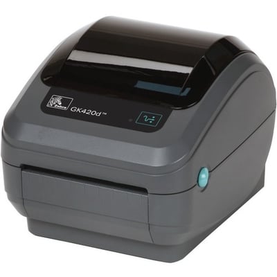 Zebra GK420t Desktop Thermal Transfer Printer - Monochrome - Label Print - Fast Ethernet - USB