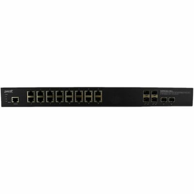 Transition Networks Managed Hardened Gigabit Ethernet PoE+ Rack Mountable Switch
