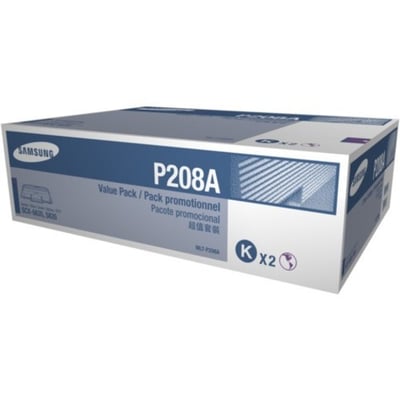 Samsung MLT-P208A Laser Toner Cartridge - Black - 2 Pack