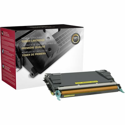 Clover Imaging Remanufactured Yellow Toner Cartridge for Lexmark C734/C736/X734