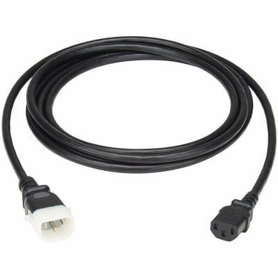 PDU POWER CORD C13 P-LOCK C14 N.A.  EU RATED 10A 250V 6FT BLACK