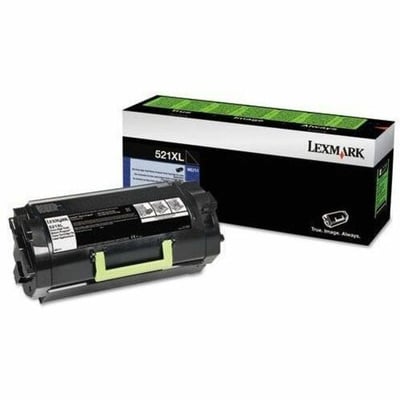 Lexmark 521XL Extra High Yield Laser Toner Cartridge - Black - 1 Pack