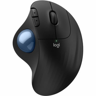 ERGO M575S WIRELESS MOUSE TRACKBALL (BLACK+BLUE BALL)
