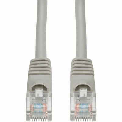 AddOn 16ft Gray CAT 6A PVC Ethernet Cable Snagless Bubble Boot RJ-45 M/M