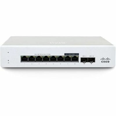 MERAKI MS130-8 CLOUD MANAGED 8GE SWITCH
