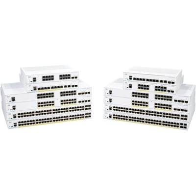 CBS350 MANAGED 8-PORT GE, FULL POE,2X1G COMBO REMANUFACTURED
