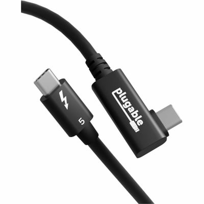 PLUGABLE THUNDERBOLT 5 CABLE 240W WITH RIGHT ANGLE CONNECTOR